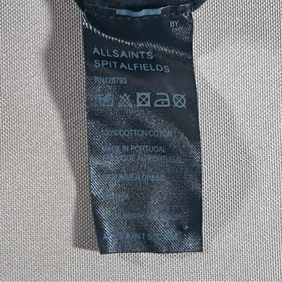 All Saints Strummer Dress Ebony‎ Open Knit Crochet Sleeveless Unlined Med/Lg NWT - Picture 15 of 16